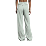 Pantaloni donna a palazzo con cintura