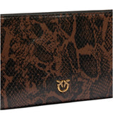 Pochette donna a tracolla Mini Flat Horizontal in pelle stampa pitone