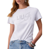 T-shirt donna con applicazioni