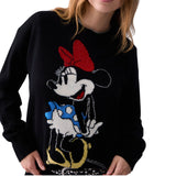 Maglia donna jacquard in lana mrs mouse