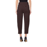 Pantaloni donna balloon con bottone gioiello