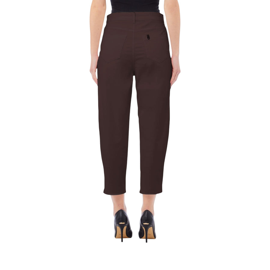 Pantaloni donna balloon con bottone gioiello