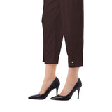 Pantaloni donna balloon con bottone gioiello