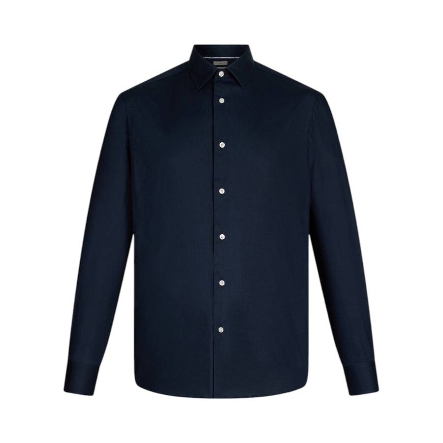 Camicia uomo blu slim fit