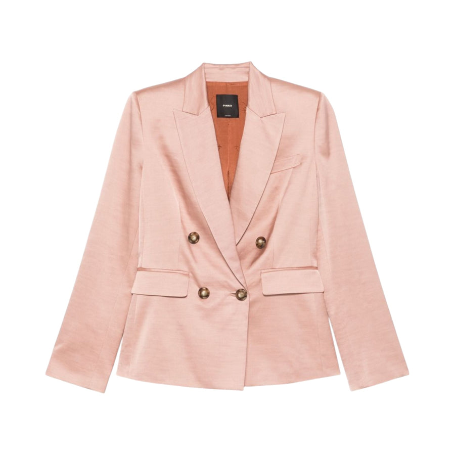 Blazer donna doppiopetto in misto cotone