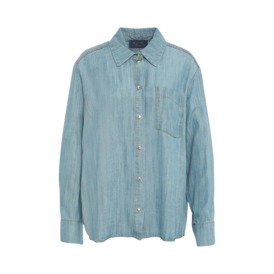 Camicia donna in denim lyocell
