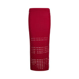 Gonna donna midi in crochet