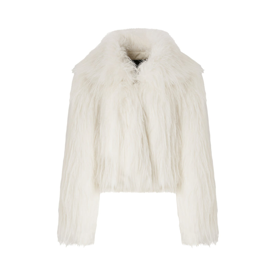 Caban donna effetto pelliccia