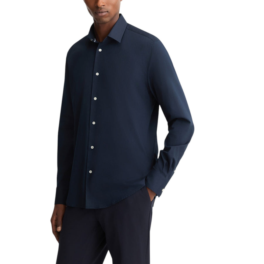 Camicia uomo blu slim fit