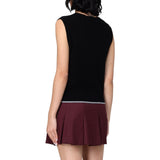 Gilet donna in maglia con scollo a V