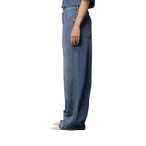 Jeans donna maxi balloon con micro borchie