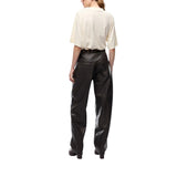 T-shirt donna con strass e logo