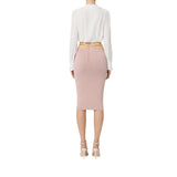 Gonna donna in maglia con snake gioiello