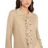 Camicia donna in maglia lurex®