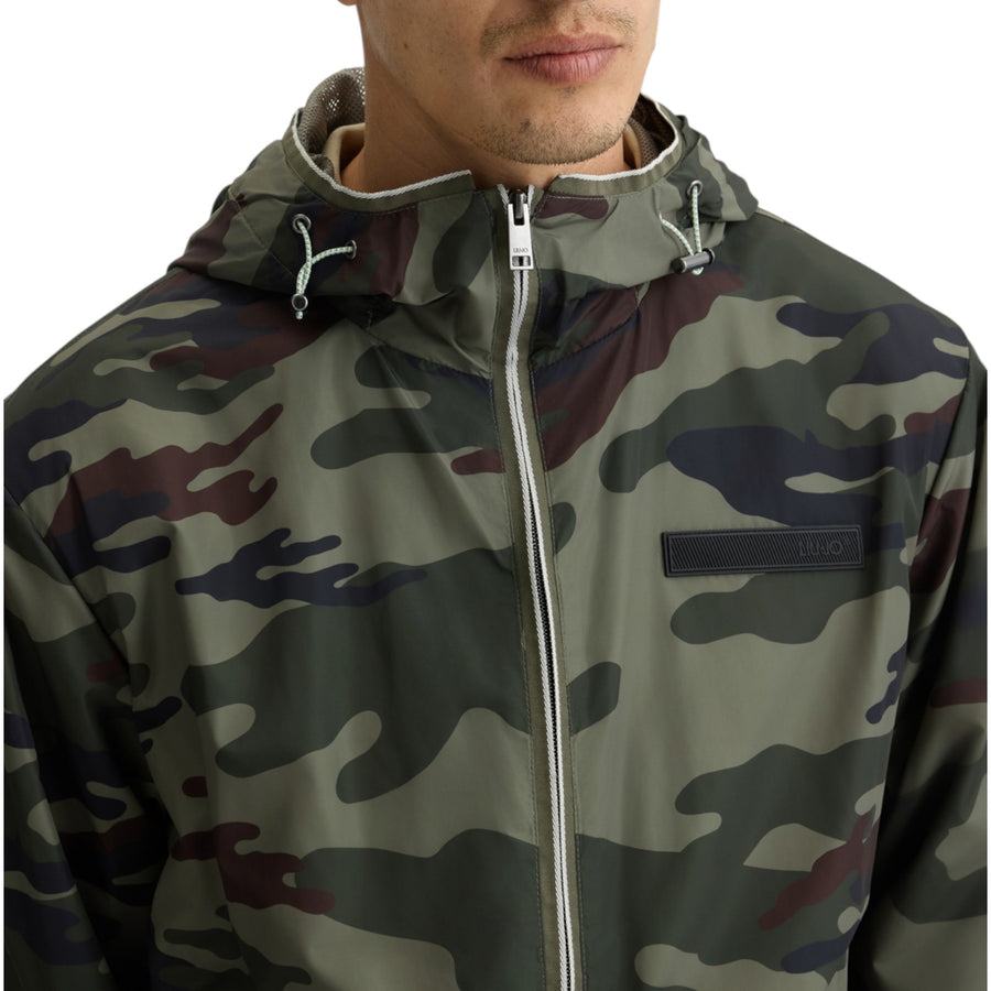 Giacca a vento camouflage