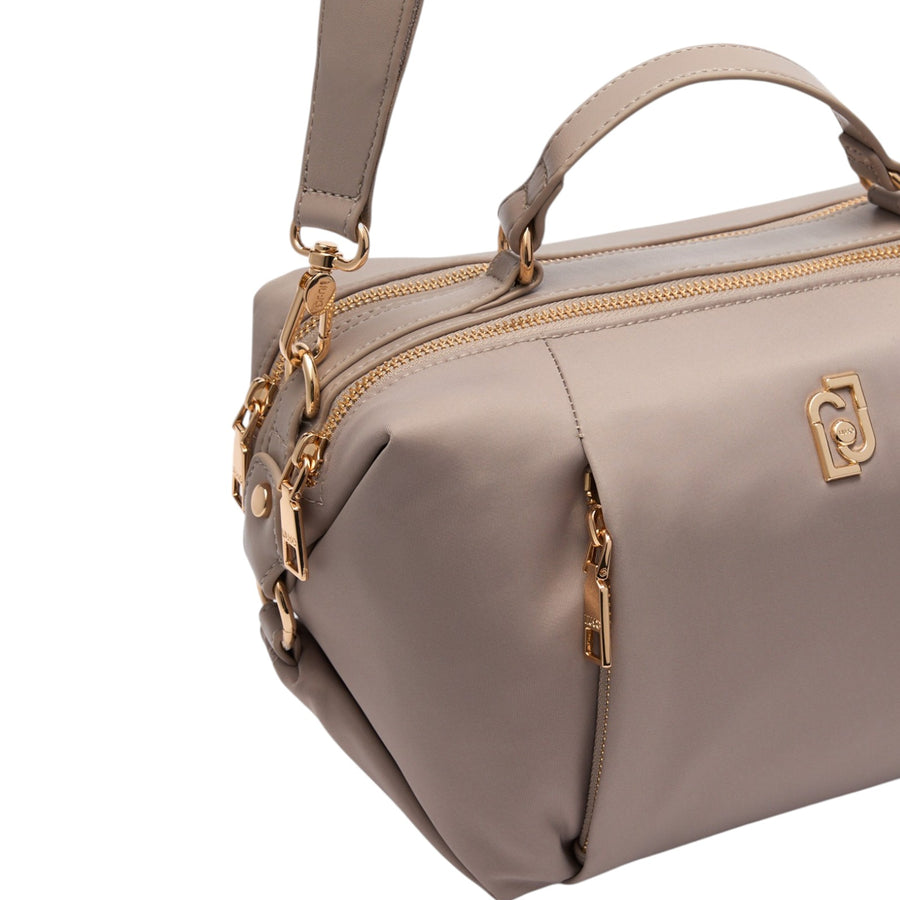 Borsa donna beige a mano