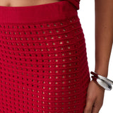 Gonna donna midi in crochet