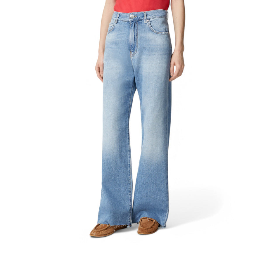 Jeans donna palazzo in denim soft