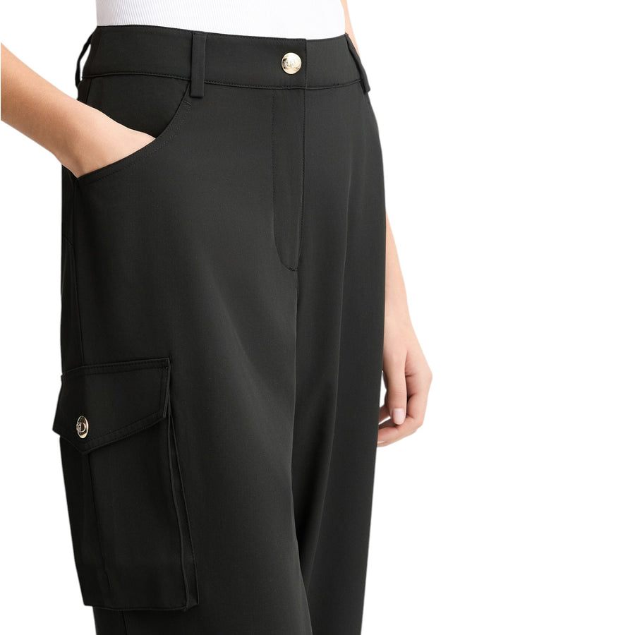 Pantaloni donna cargo neri