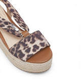 Sandali zeppa con foulard