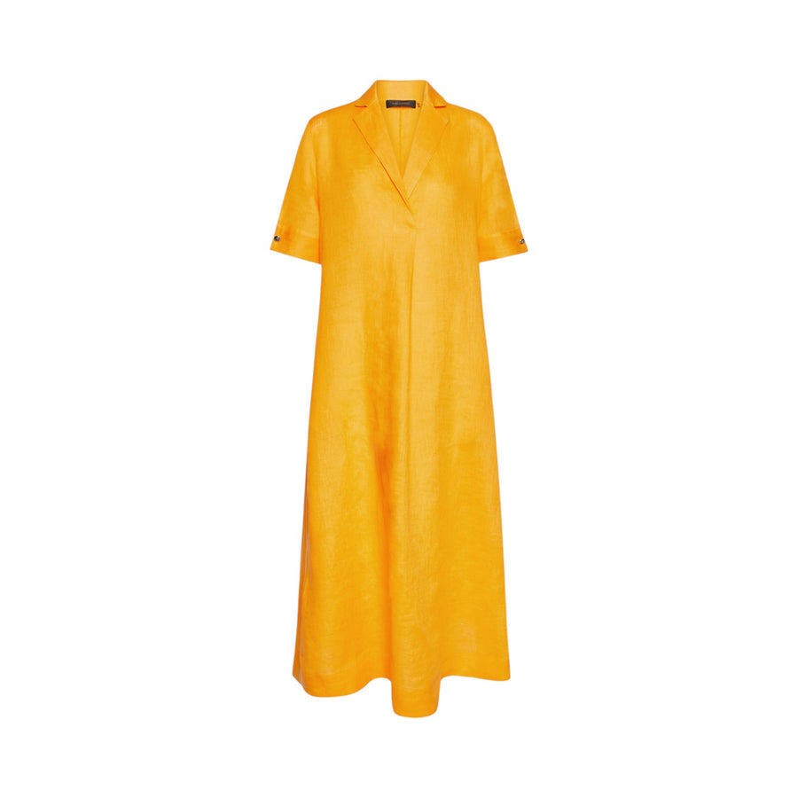 Abito donna svasato in lino