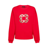 Felpa donna con ricamo Monogram