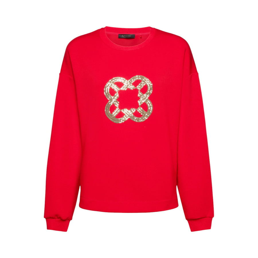 Felpa donna con ricamo Monogram