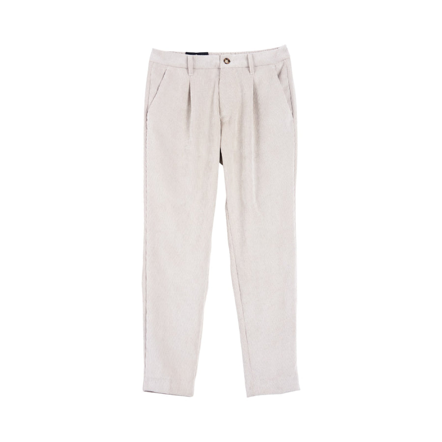 Pantaloni uomo regular-fit in velluto fluido a coste