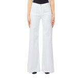 Jeans donna a zampa sfrangiato