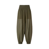 Pantaloni donna balloon semitrasparenti