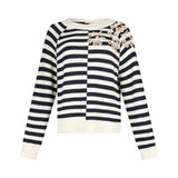 Maglia donna con ricami gioiello