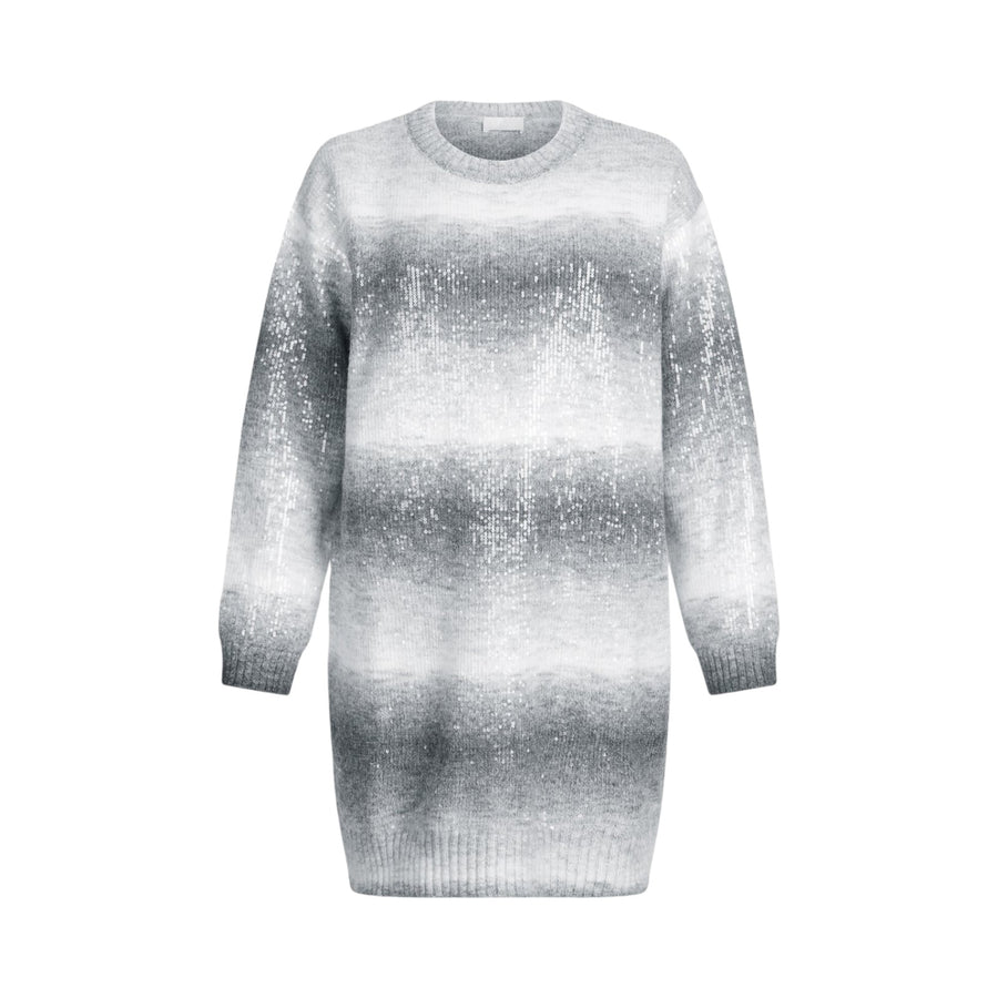 Abito donna in maglia con paillettes
