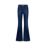 Jeans donna flare con cintura