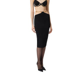 Gonna donna in maglia con snake gioiello