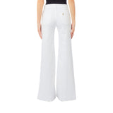 Jeans donna a zampa sfrangiato