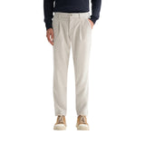 Pantaloni uomo regular-fit in velluto fluido a coste