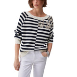 Maglia donna con ricami gioiello