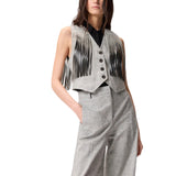 Gilet donna con frange