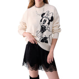 Maglia donna jacquard in lana Mrs Mouse