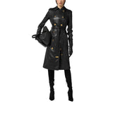 Trench donna in craquelé