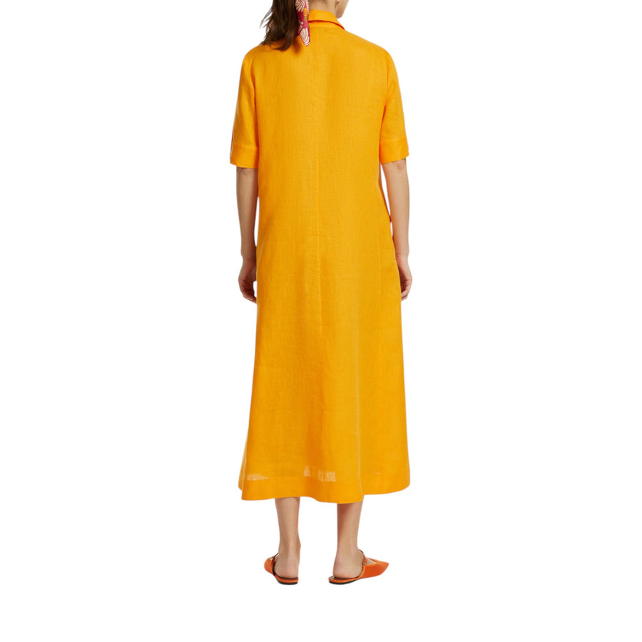 Abito donna svasato in lino