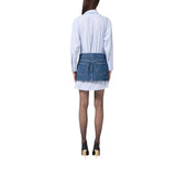 Abito donna in popeline di cotone e denim