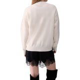 Maglia donna jacquard in lana Mrs Mouse