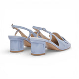 Mocassini donna slingback in vernice