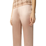 Pantaloni donna svasati in satin