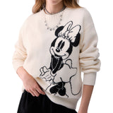 Maglia donna jacquard in lana Mrs Mouse