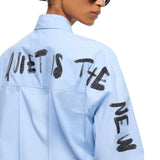 Camicia donna in cotone Quiet Is The New Punk
