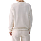 Maglia donna jacquard in lana con charm
