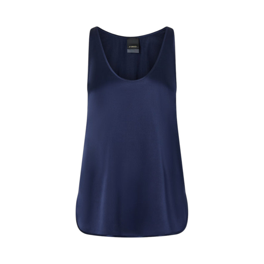Canotta donna in satin di seta stretch