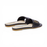 Ciabatte flat in pelle